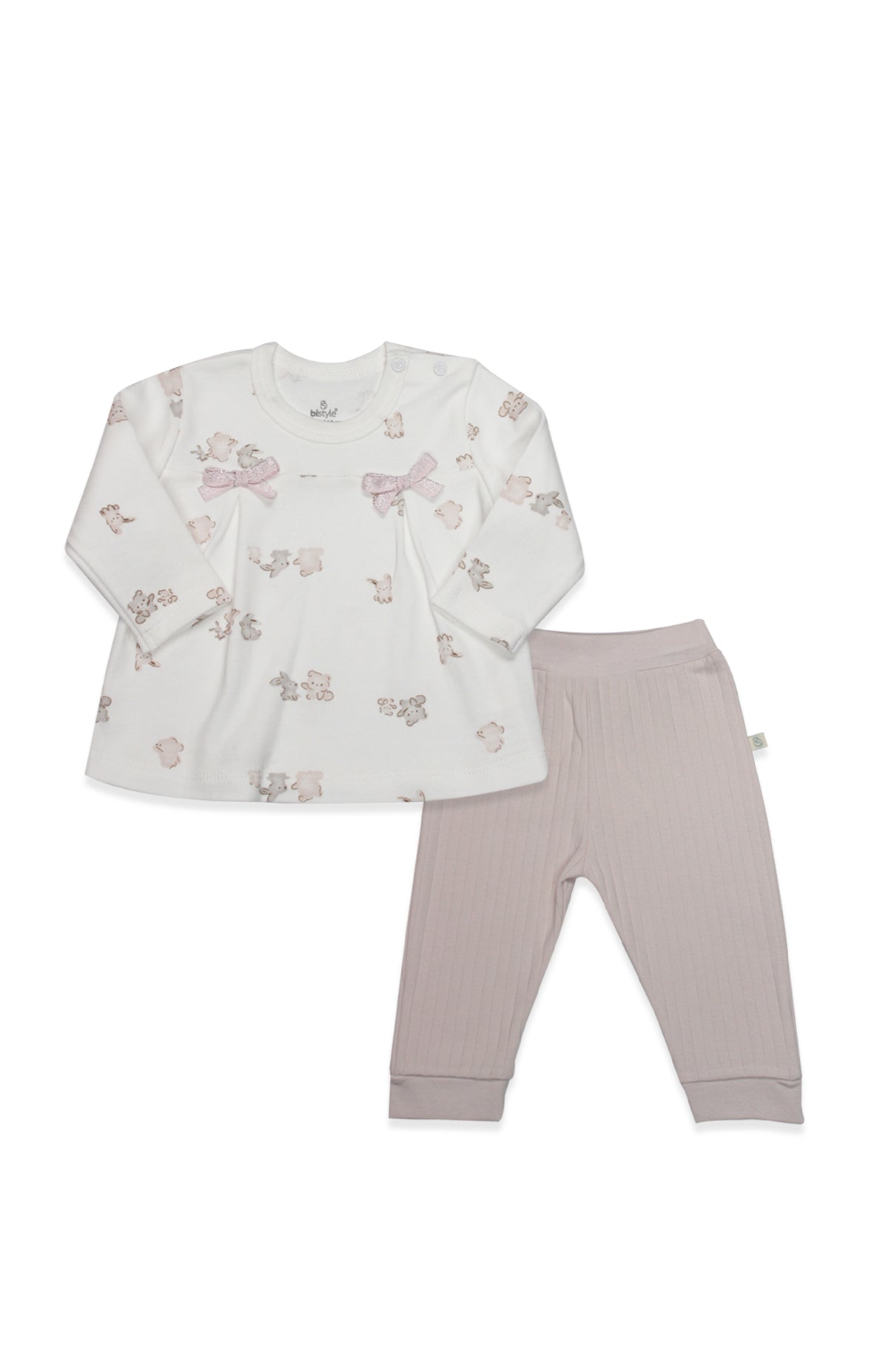 GOTS Sertifikalı, Organik, 2’li Bebek Takımı, 3–18 Ay