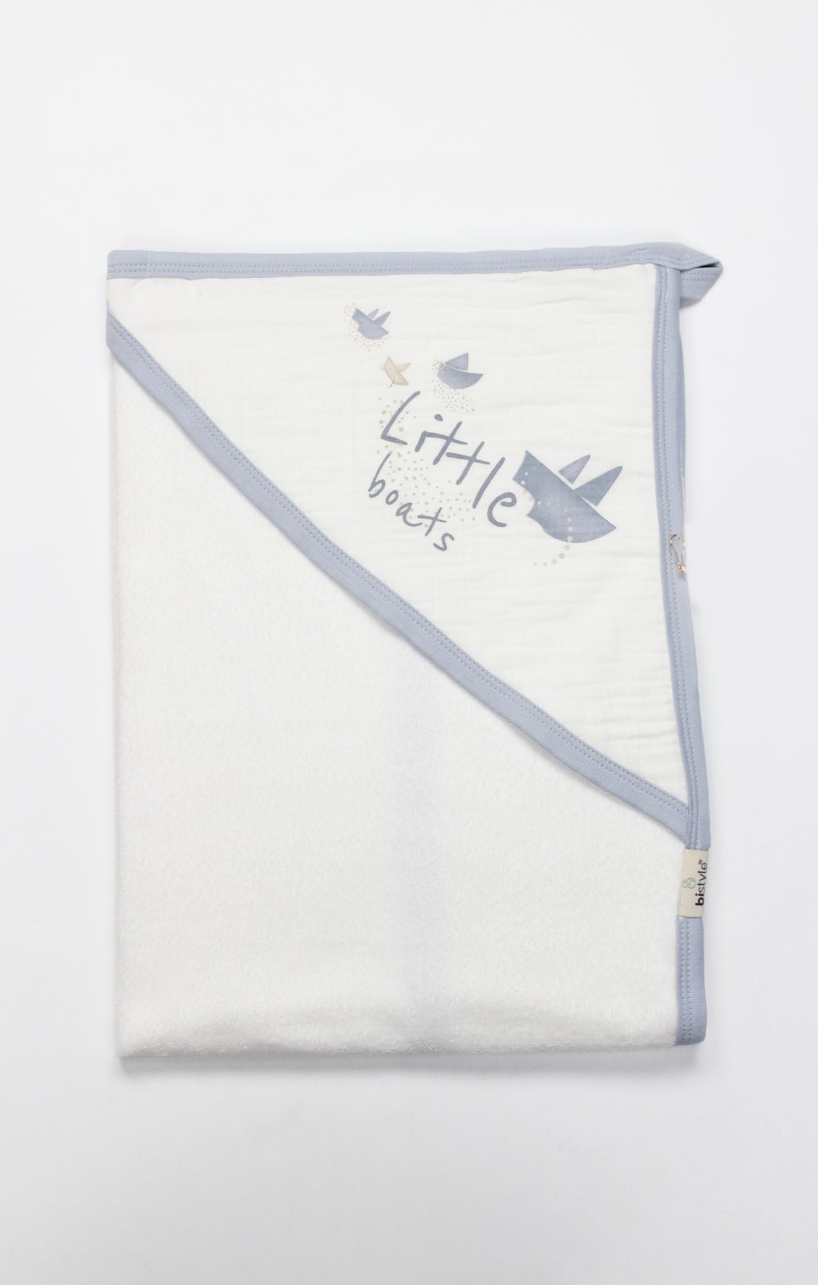 GOTS,Organik Pamuk, Yenidoğan Bebek Havlusu, 85x90 cm