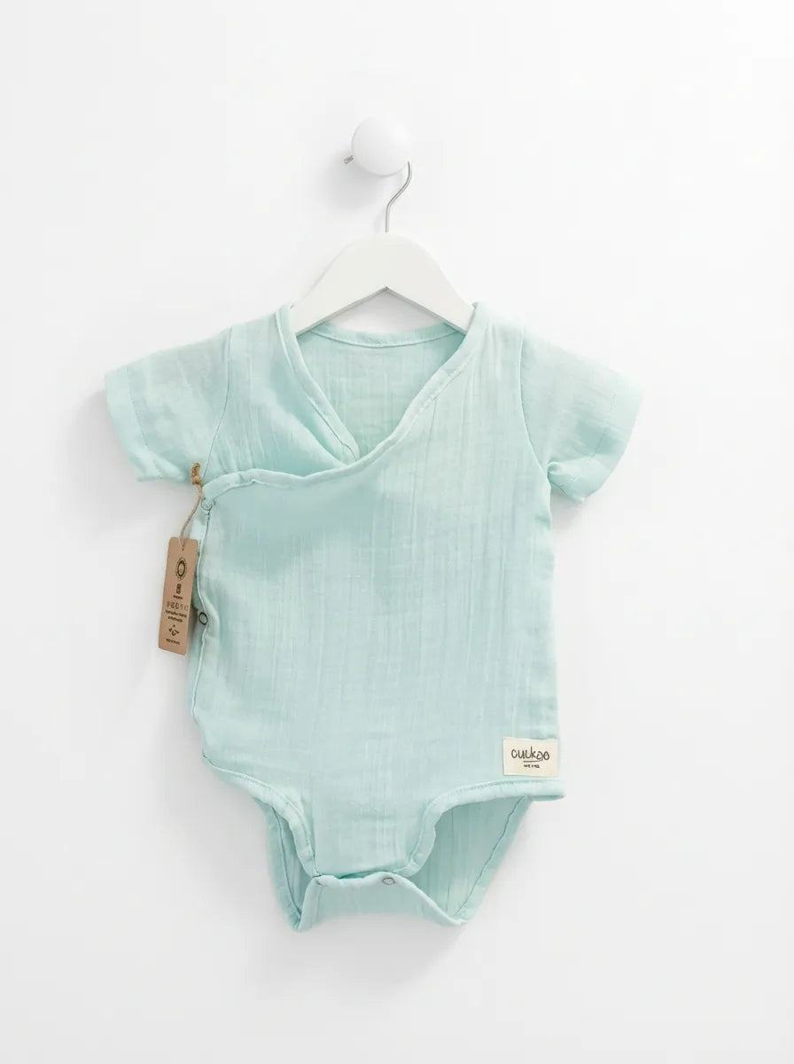 GOTS, Organik Müslin Bebek Body, Yenidoğan, 0-18 Ay