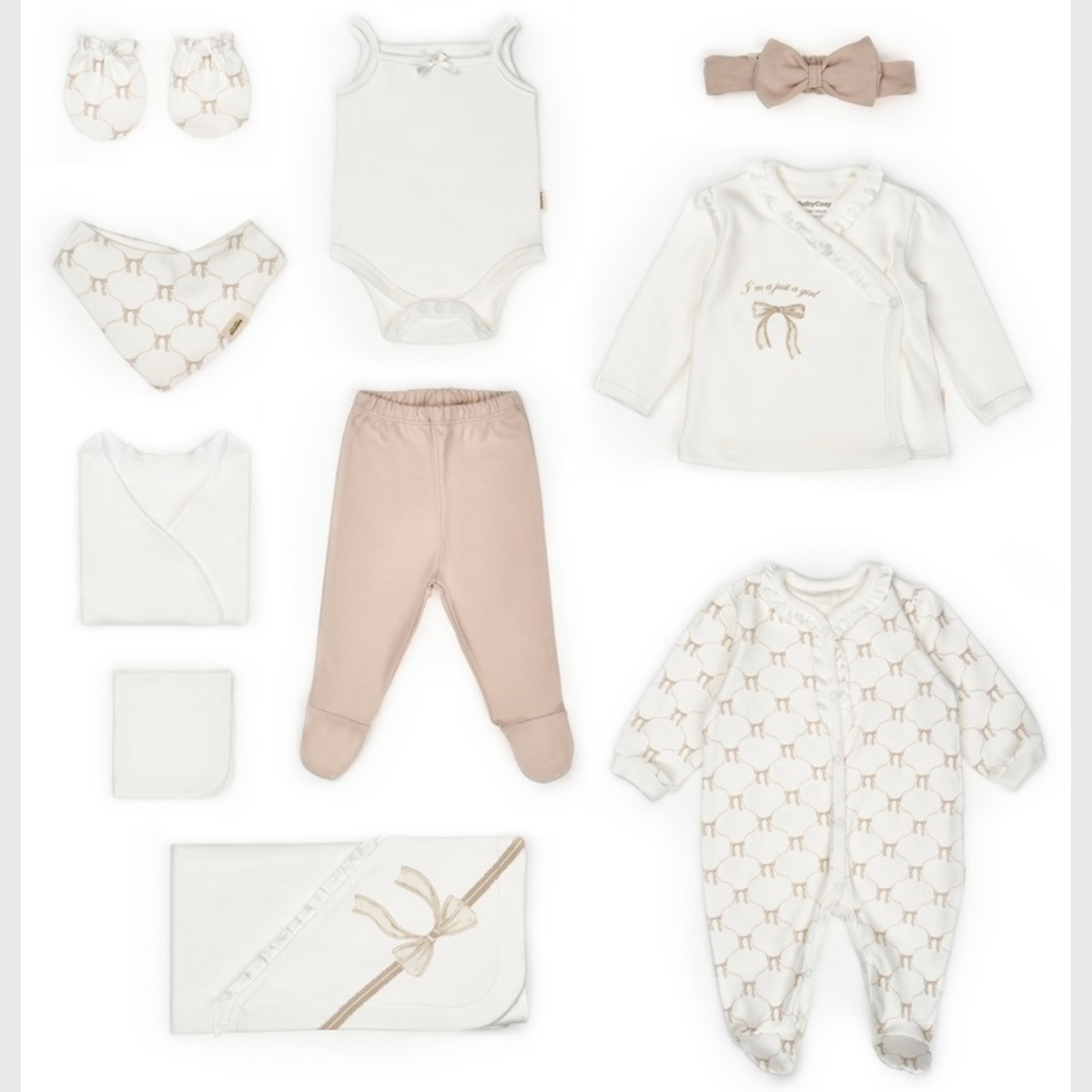 GOTS Sertifikalı, Organik, Kız Bebek, Pembe Kurdele, 10&