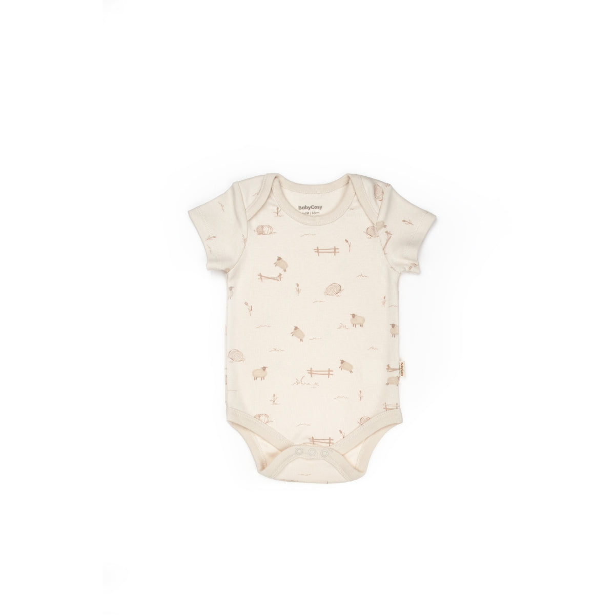 GOTS Sertifikalı, Organik, Unisex, Kuzu Desenli, 2&