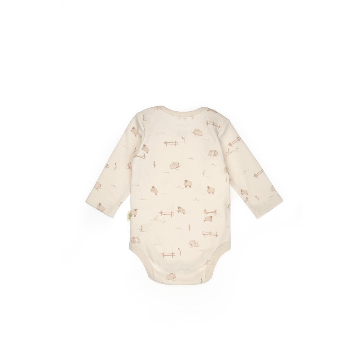 GOTS Sertifikalı, Organik, Uzun Kollu, Unisex, Kuzu Desenli 2&