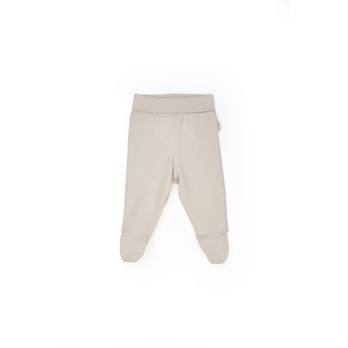 GOTS Sertifikalı, Organik, Unisex, Kuzu Desenli Patikli Tek Alt, 0-6 Ay