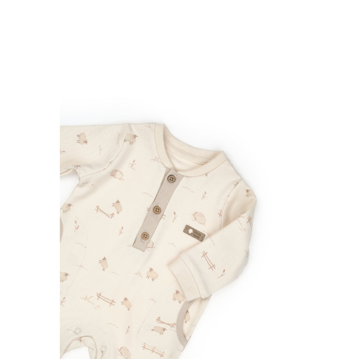 GOTS Sertifikalı, Organik, Kuzu Desenli,2&