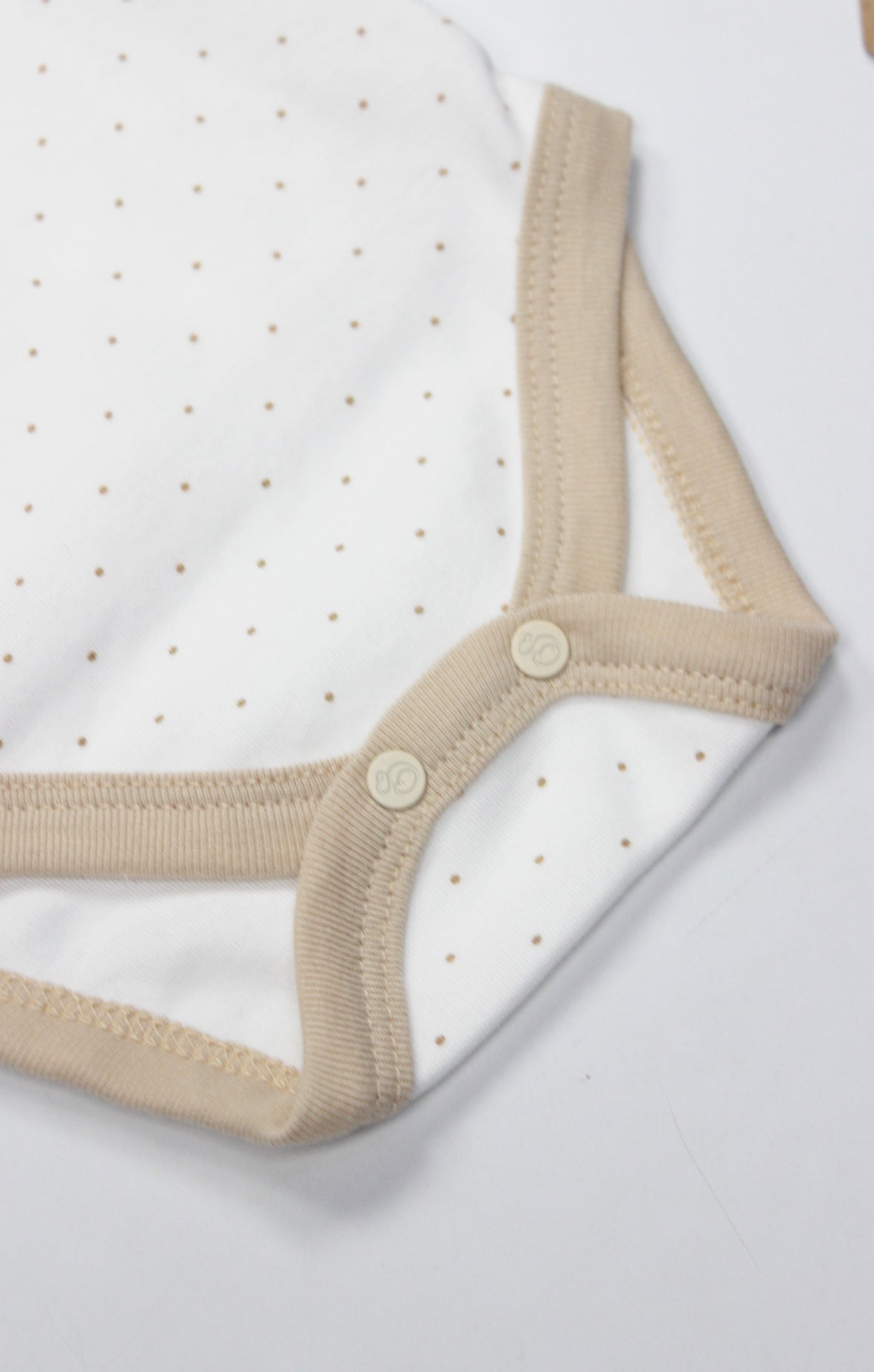 GOTS, Organik Pamuk, Kısa Kollu Kruvaze Body, Yenidoğan, 0-6 Ay