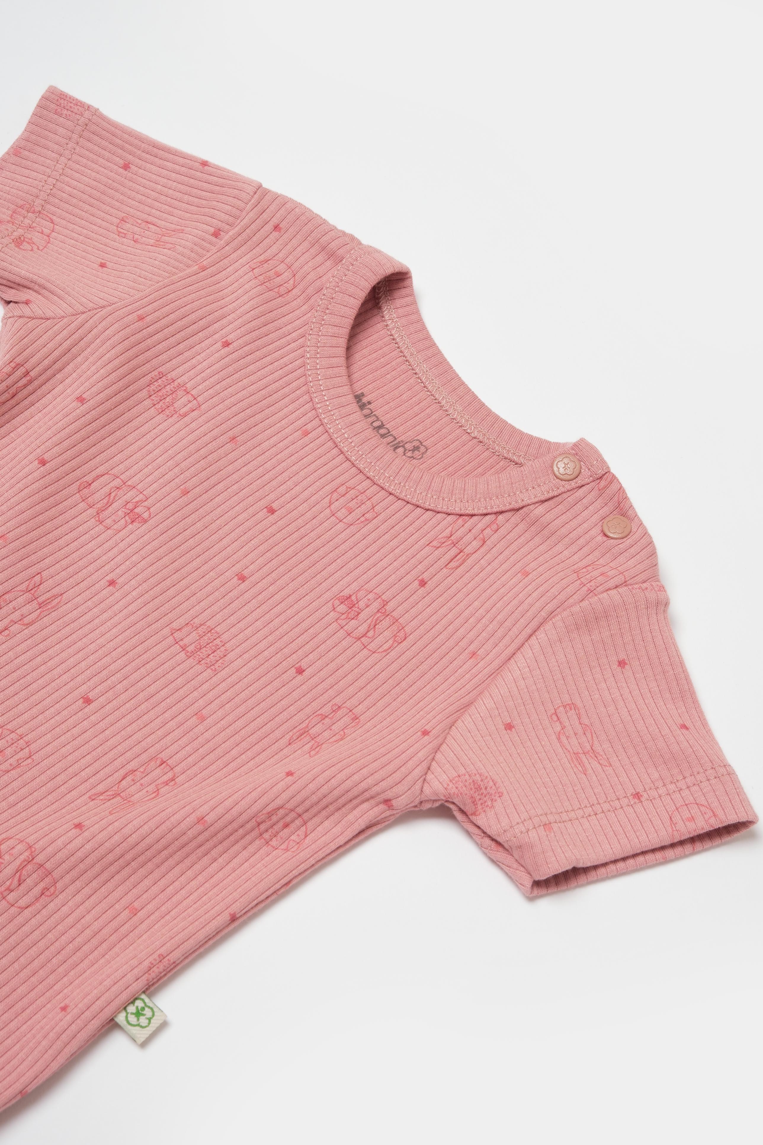 Organik modal kumaştan üretilmiş Play With Me temalı unisex kısa kollu bebek body – 0-36 ay arası kullanım için uygundur. omuzu çıtçıtlıdır.