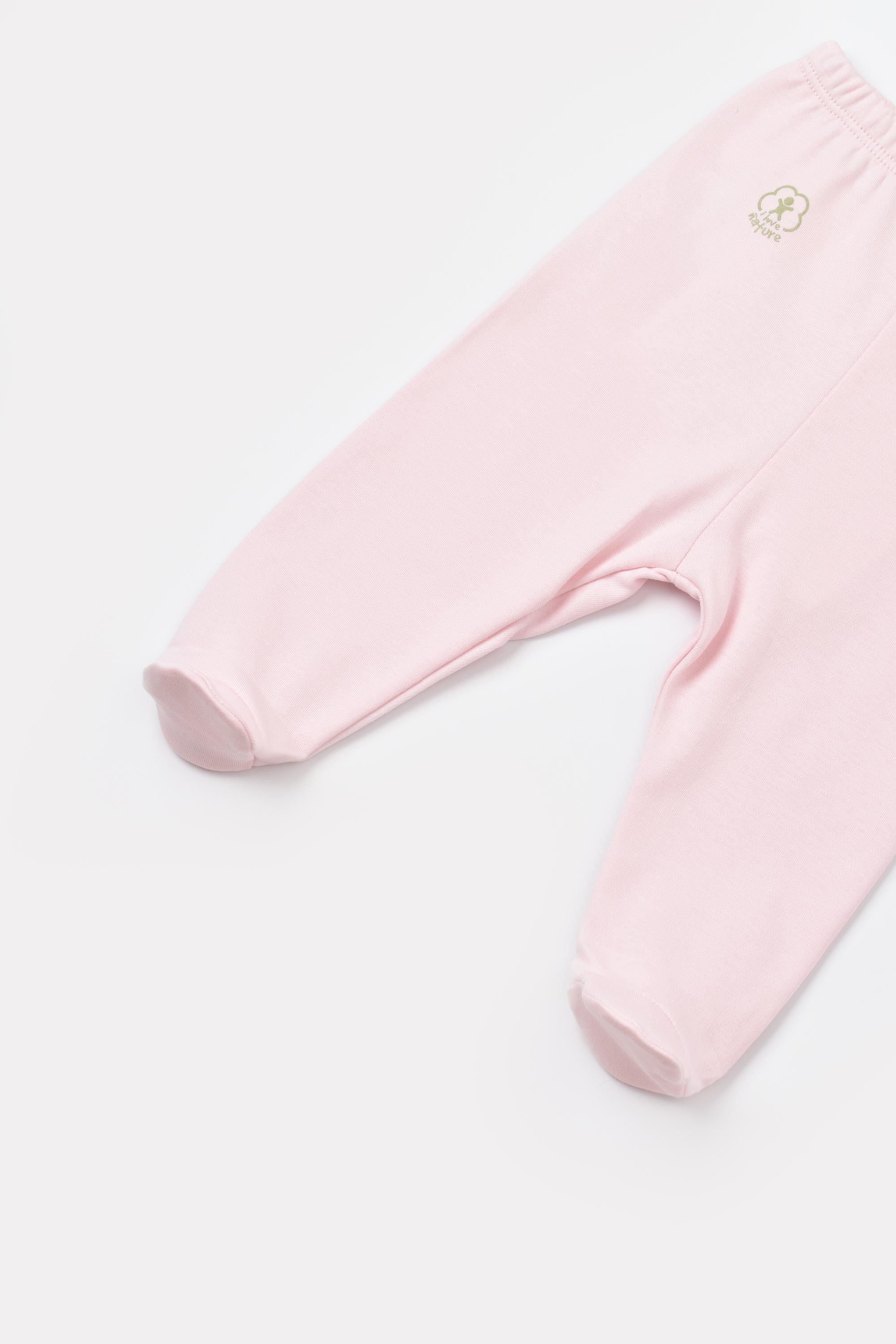 GOTS Certified, Organic, Basic Nature, Baby Girl, Footies, Single Bottom, 0-12 months