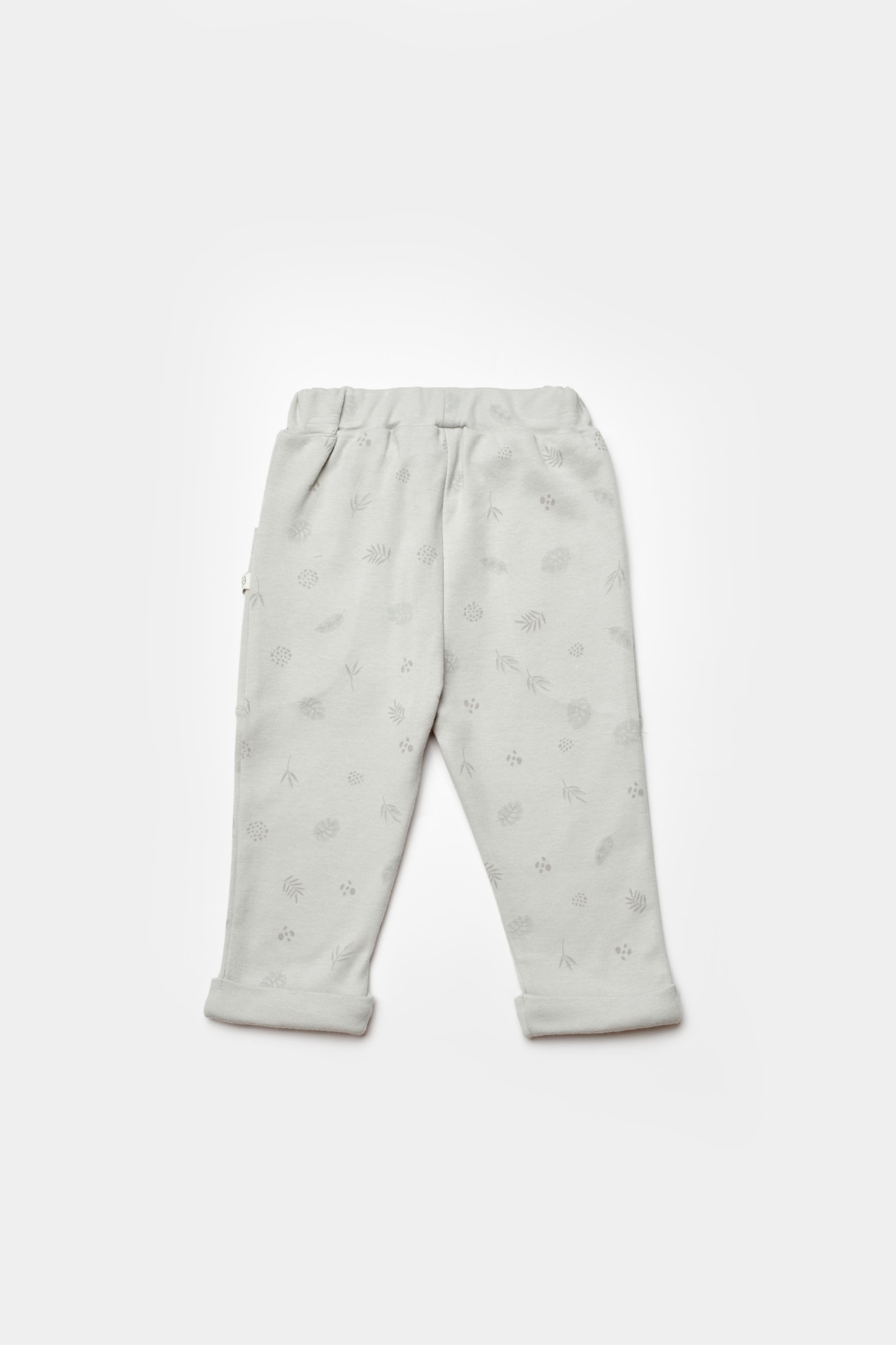 GOTS sertifikalı, organik pamuklu Love Our Earth temalı unisex patiksiz bebek alt giysisi – 6-36 ay bebekler için rahat, doğal ve nefes alabilir yapıdadır.