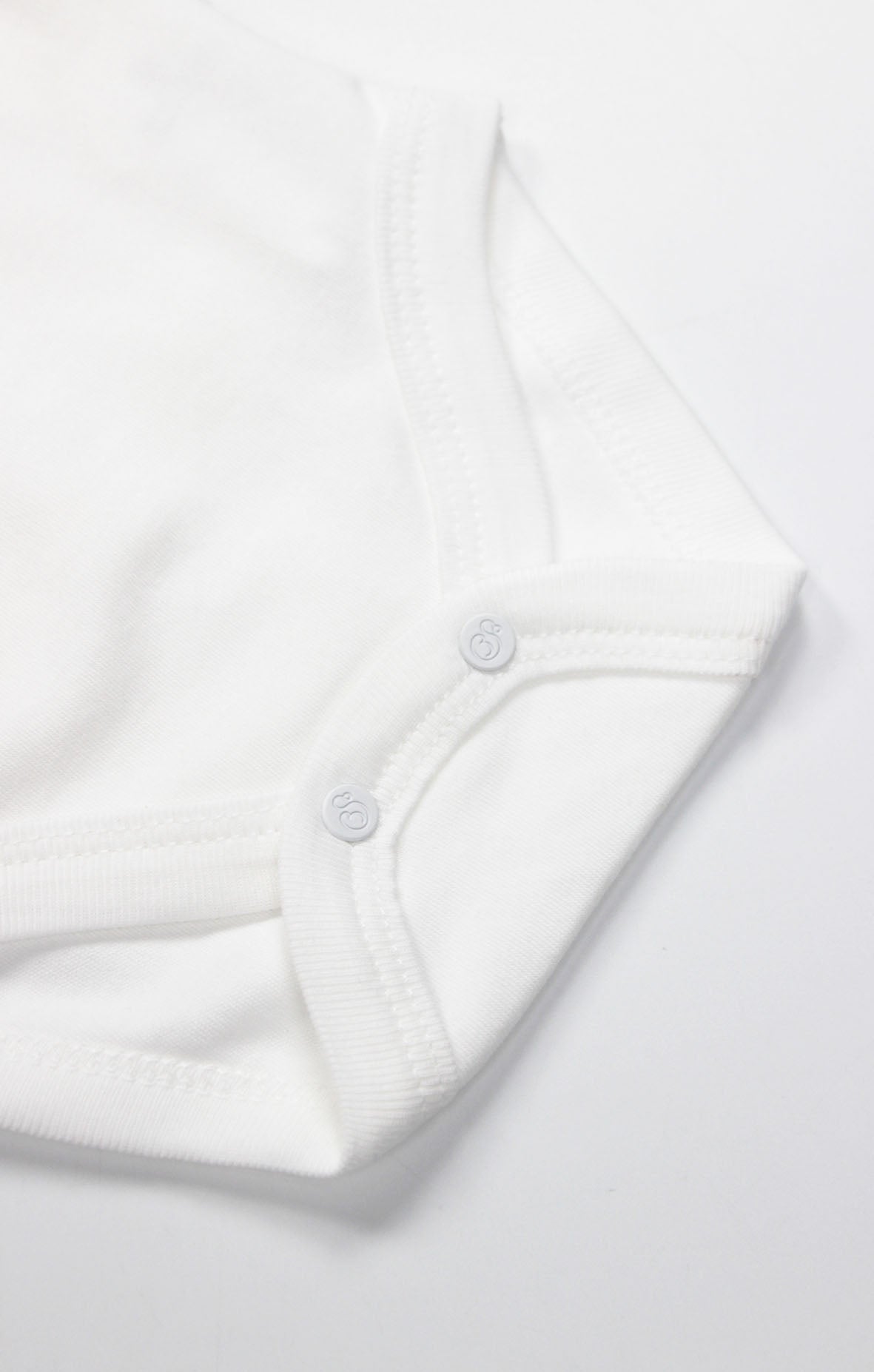 GOTS, Organik Pamuk, Kısa Kollu Kruvaze Body, Yenidoğan,0-6 Ay