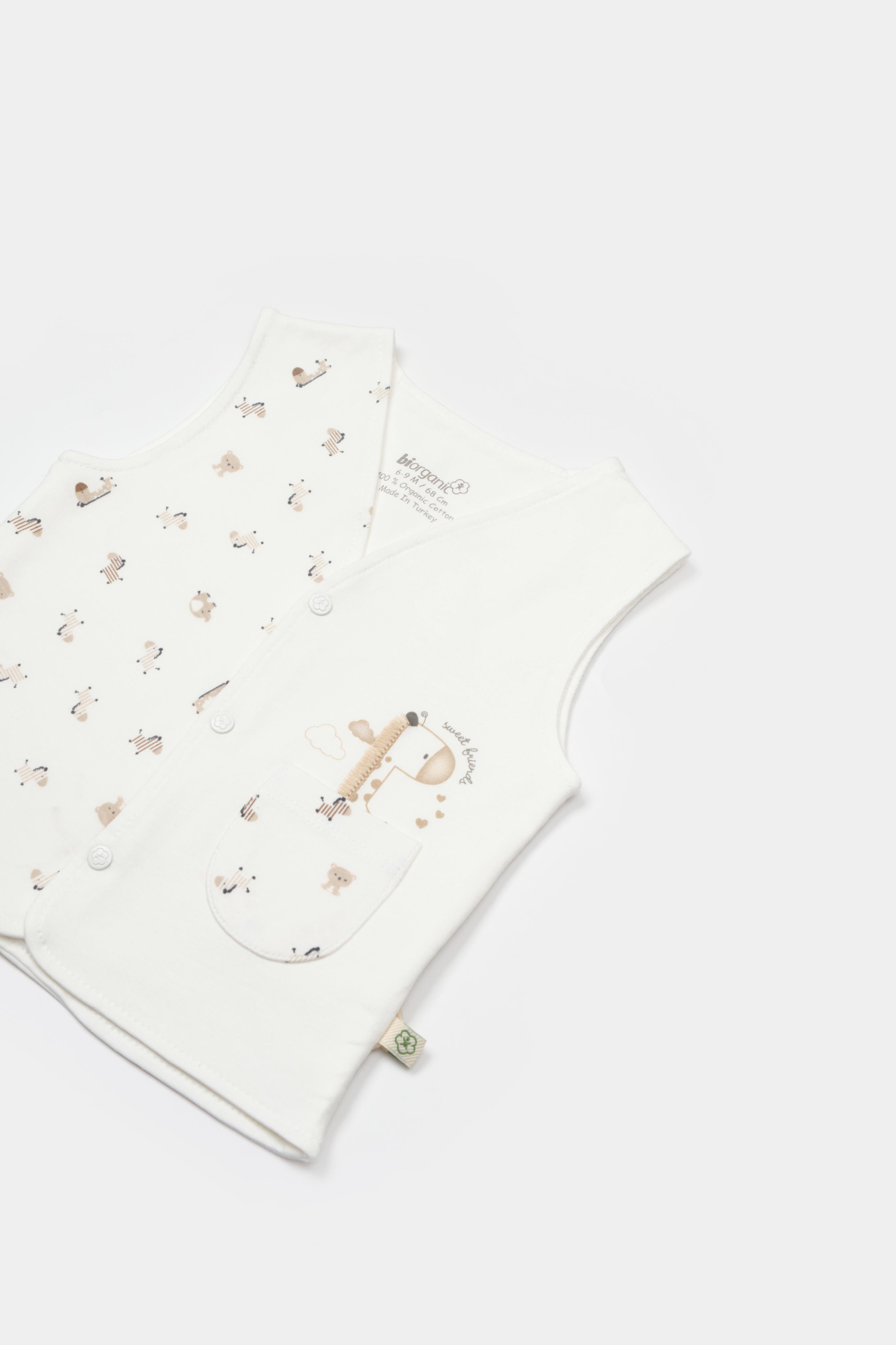GOTS, Organik,Unisex, Yelek, 6-36 AY