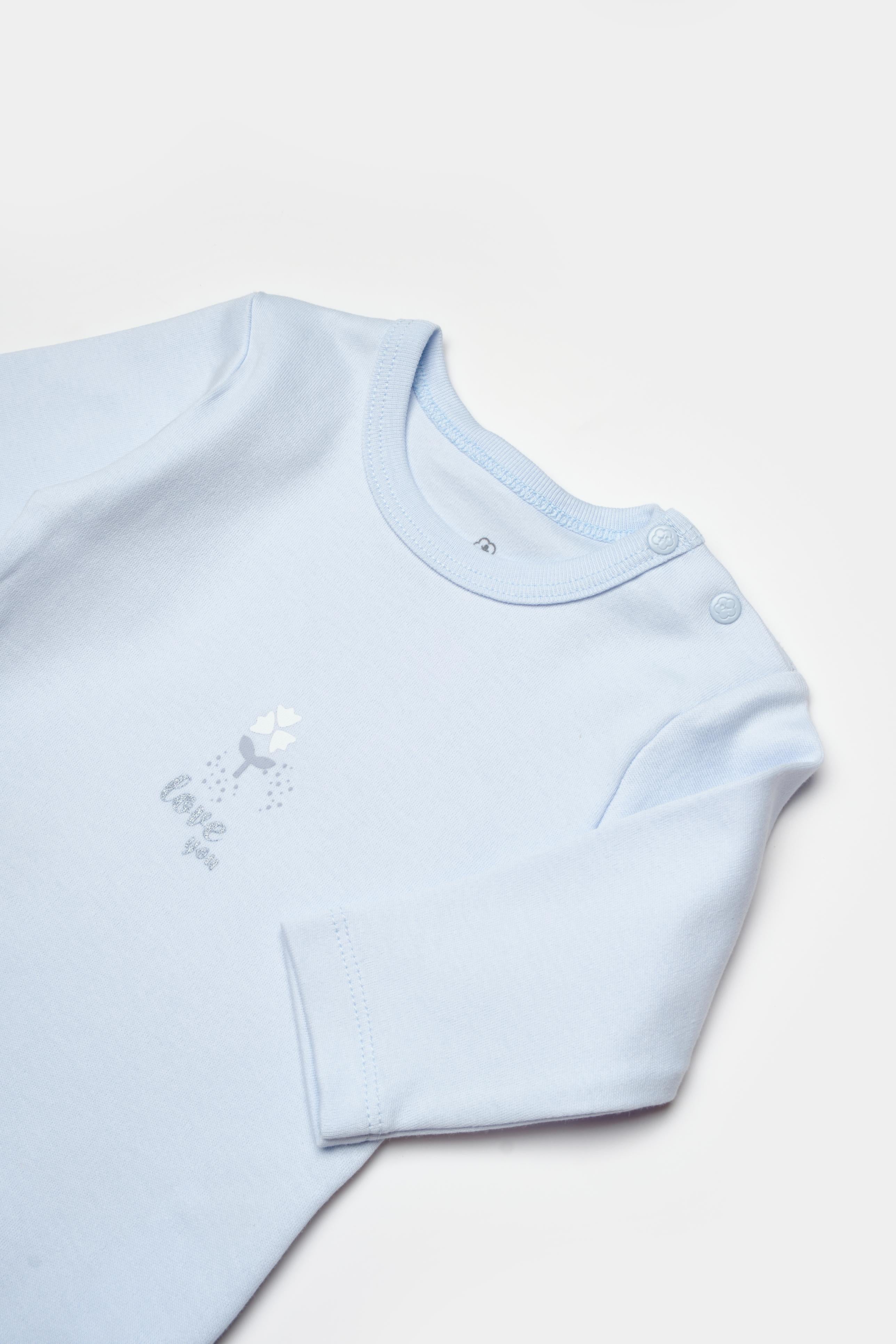 GOTS sertifikalı, organik pamuklu,lila renkli unisex 4’lü yenidoğan takımı – 0-3 ay bebekler için body