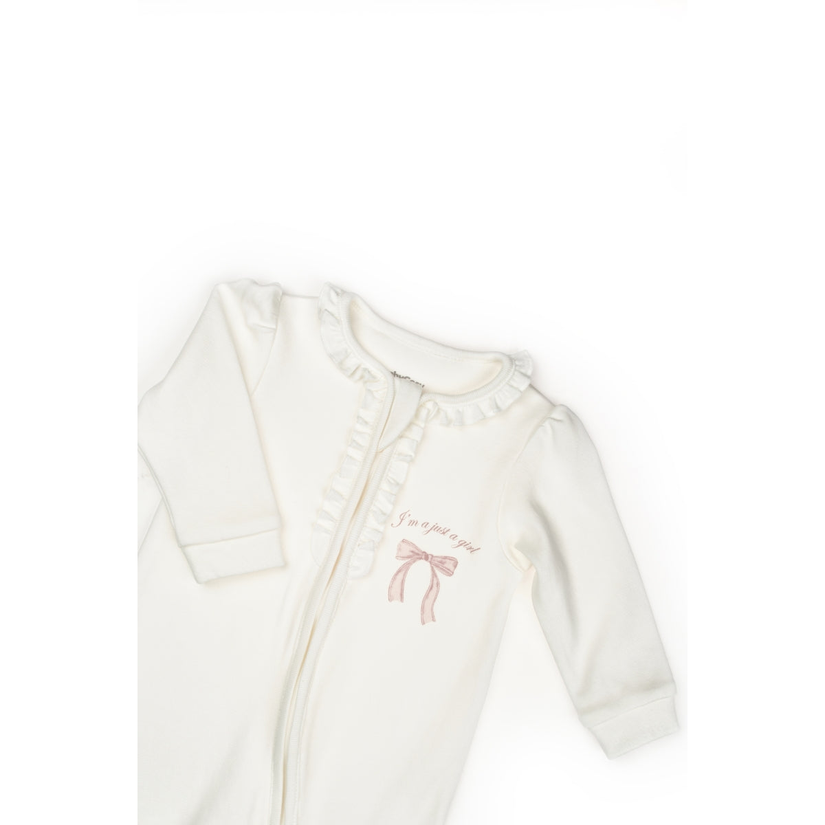 GOTS, Organik, Kız, Uzun Kollu Patiksiz Tulum, 3-24 Ay