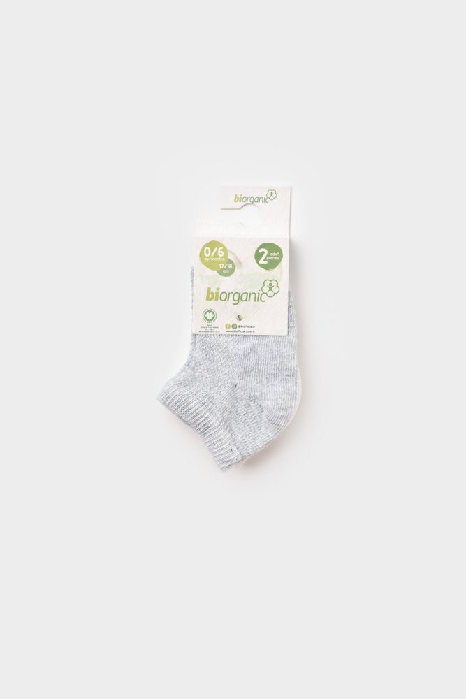 GOTS Sertifikalı 2’lİ Organik, Unisex, 6-12 Ay, Bebek Çorap