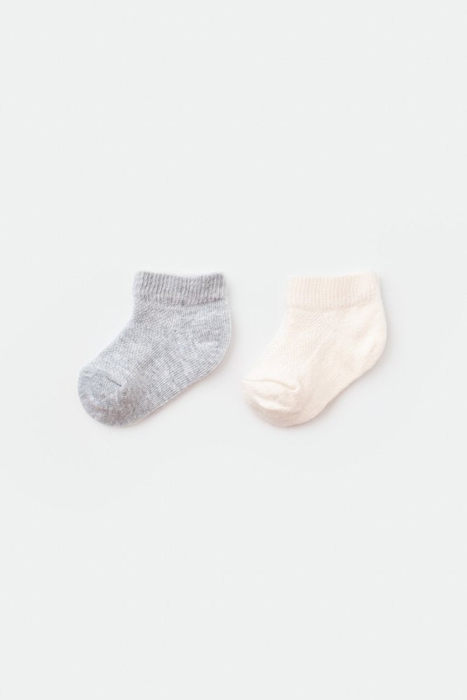 GOTS Sertifikalı 2’lİ Organik, Unisex, 6-12 Ay, Bebek Çorap