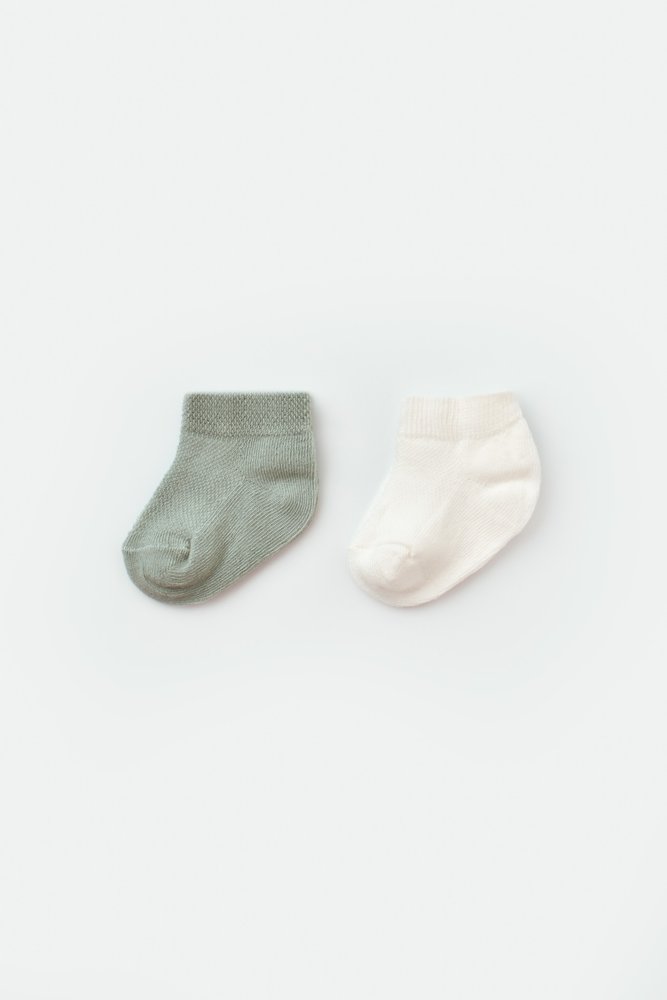 GOTS Sertifikalı 2’lİ Organik, Unisex, 6-12 Ay, Bebek Çorap