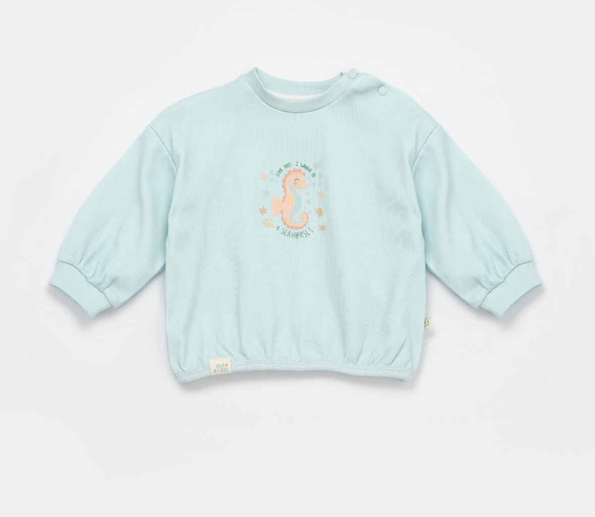 GOTS Sertifikalı, Organik, Unisex Bebek Sweatshirt, 6-36 Ay