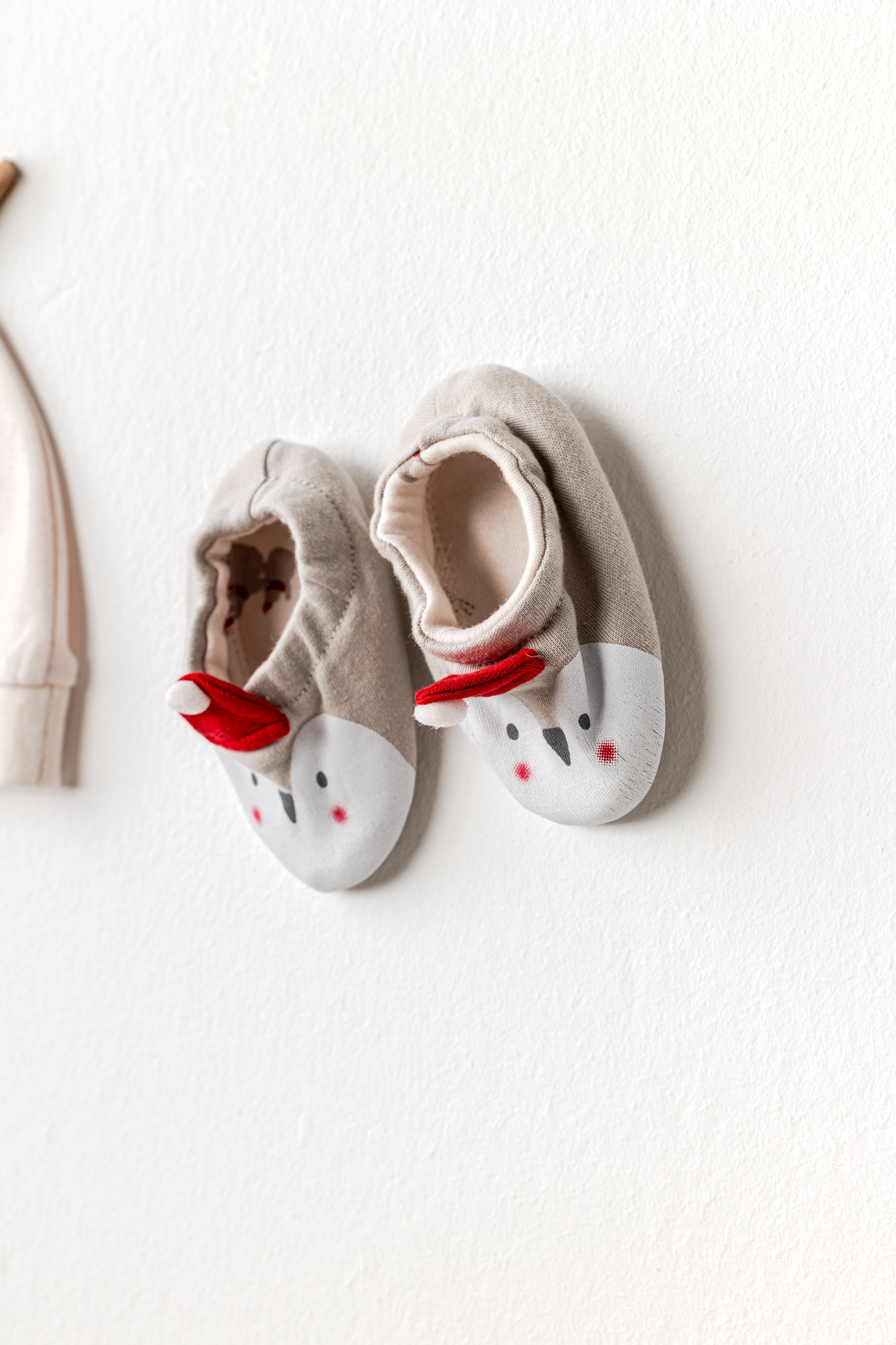 %100 Pamuk, Unisex, Penguen Bebek Şapka Patik Takımı 0-3 Ay