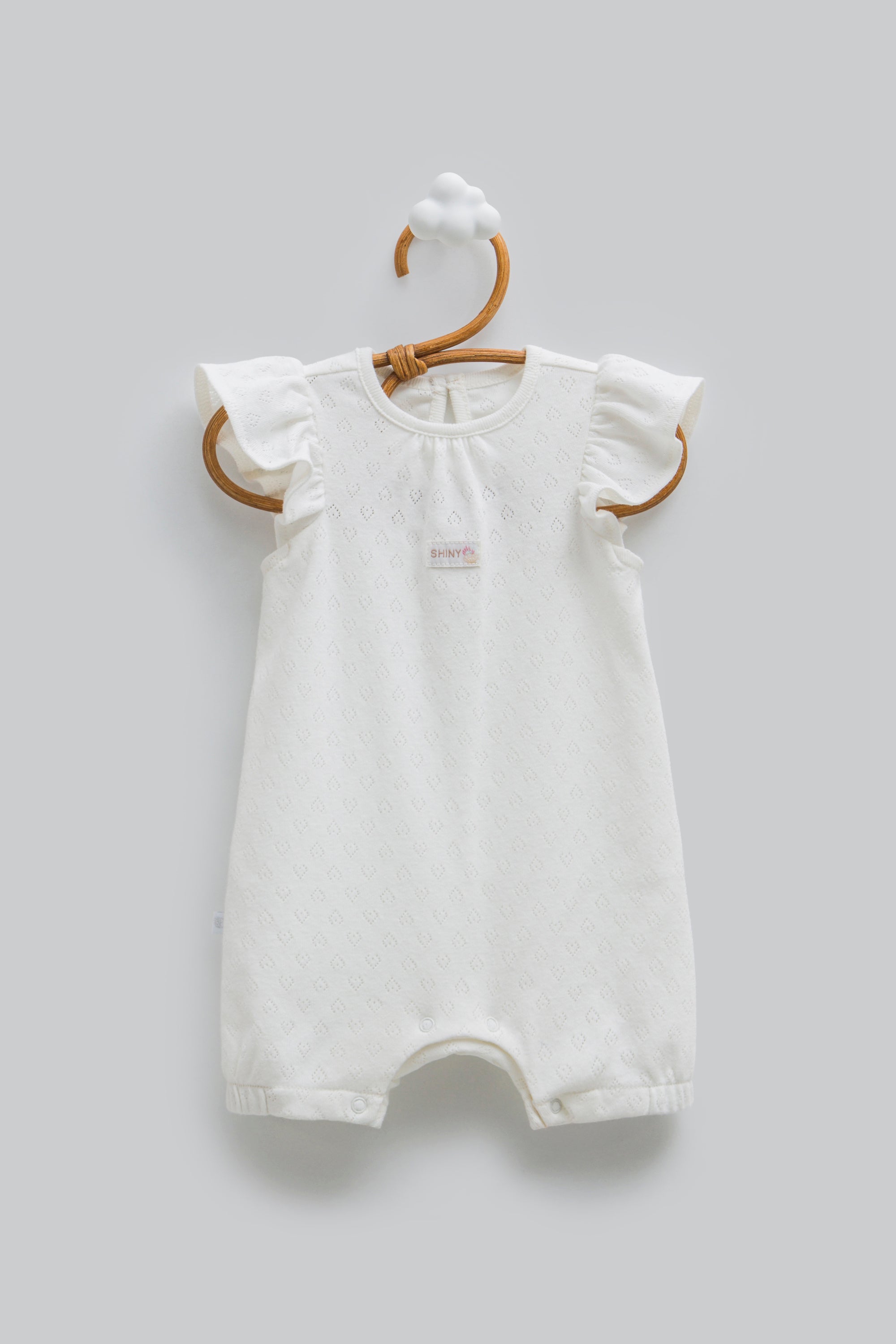 OEKO-TEX,%100 Pamuk Jakarlı Kız Bebek Tulum, Yenidoğan, 0-9 Ay