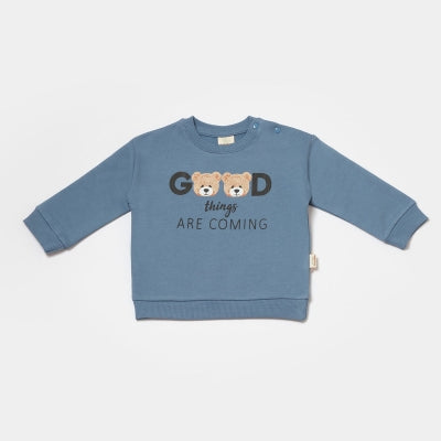 GOTS Sertifikalı, Organik, Unisex, Bebek Sweatshirt, 3-24 Ay