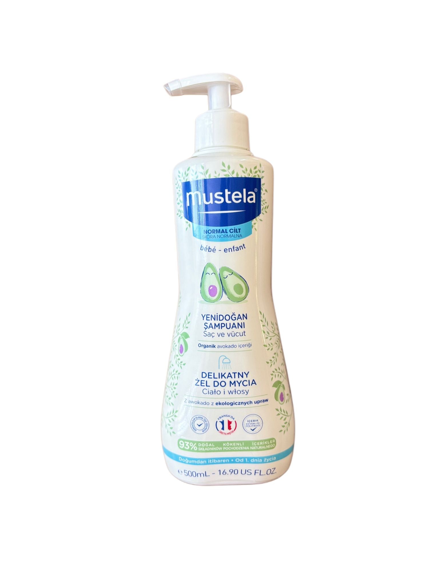 Mustela Gentle Cleansing Gel Newborn Shampoo 500 ml