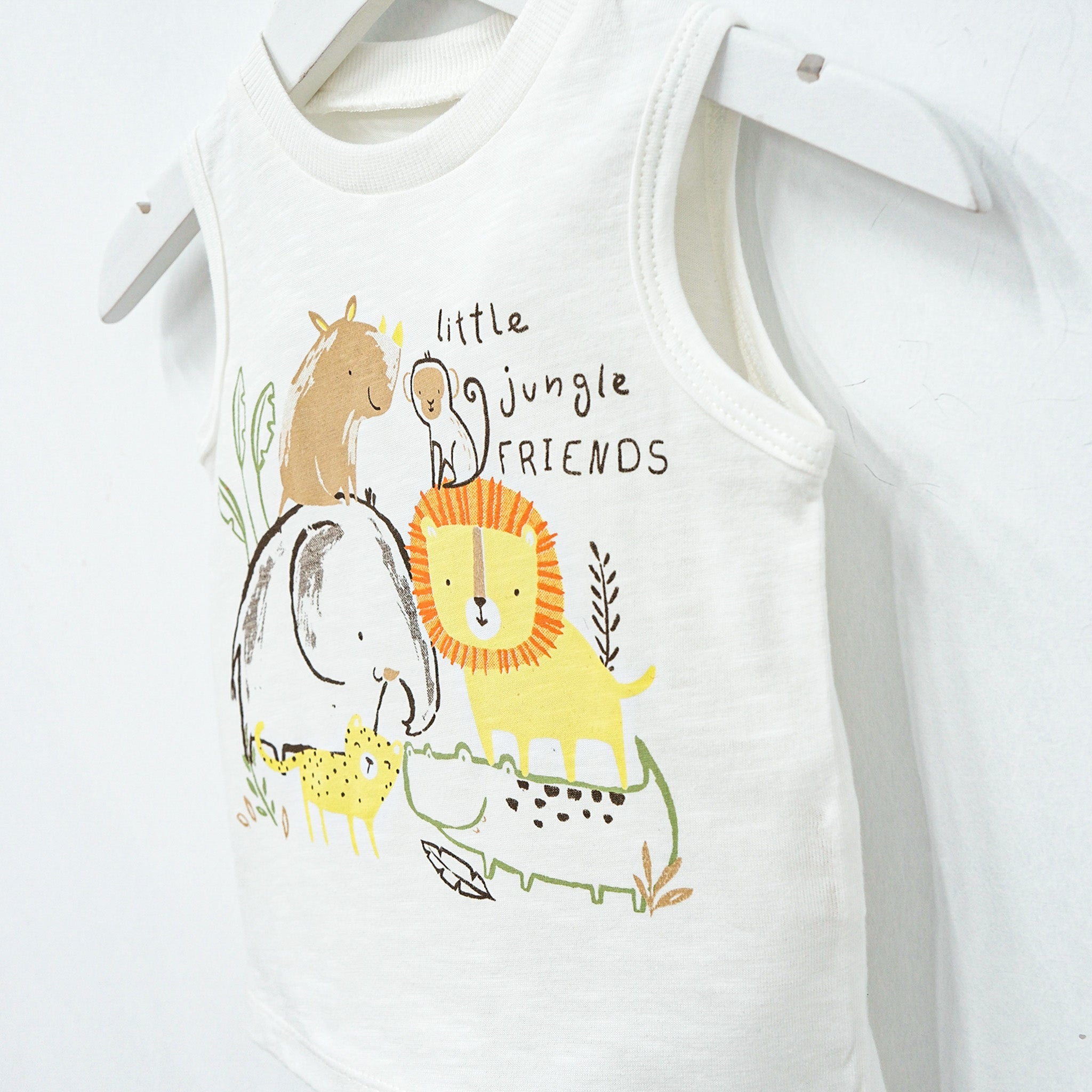 Erkek Bebek 3’lü Safari Takım, %100 Pamuk,6–24 Ay