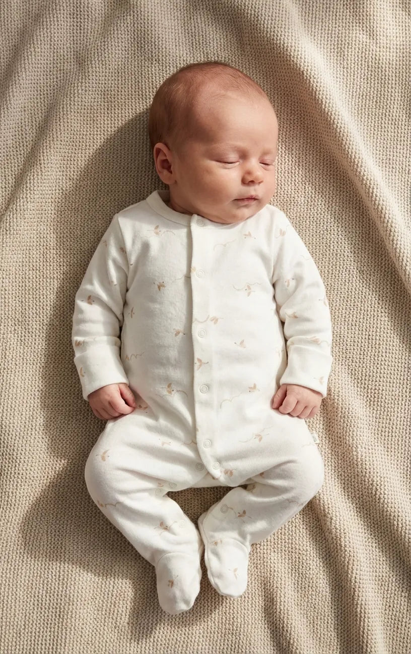 GOTS, Organik Pamuk, Unisex, Yenidoğan Tulum, 0-6 Ay