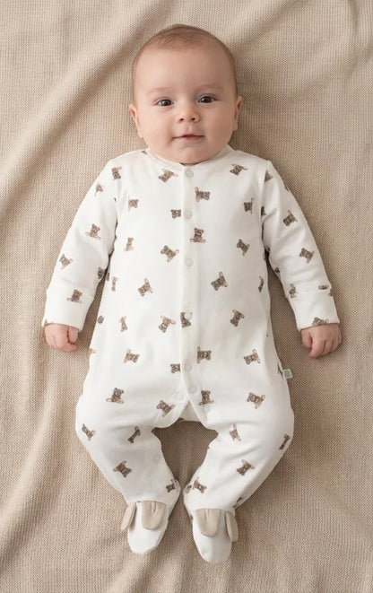 GOTS, Organik Pamuk, Bebek, Yenidoğan Tulum, 0-6 Ay