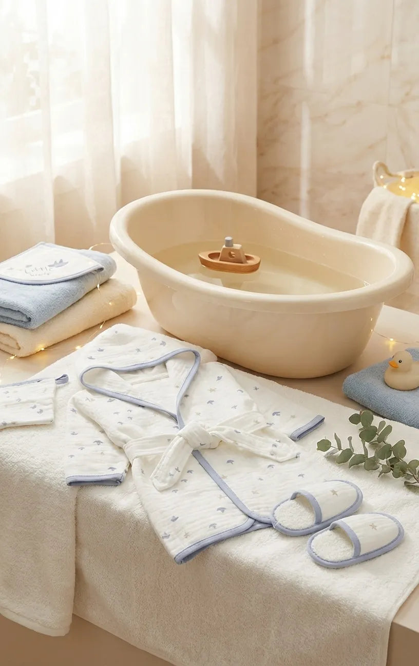 GOTS, Organik Müslin Bebek Bornoz Takımı