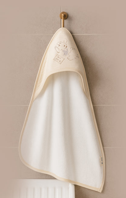 GOTS Sertifikalı Organik Kapüşonlu Bebek Havlusu