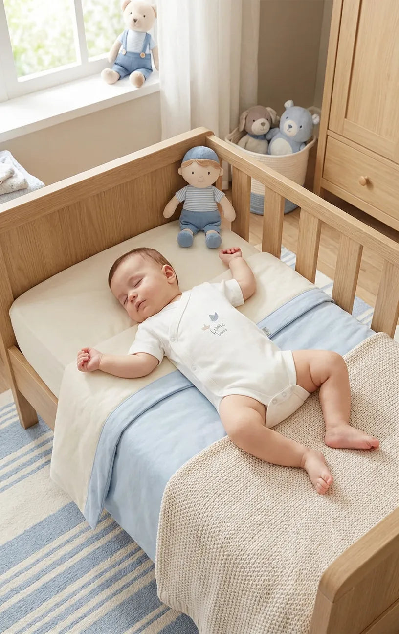 GOTS, Organik Pamuk, Kısa Kollu Kruvaze Body, Yenidoğan,0-6 Ay