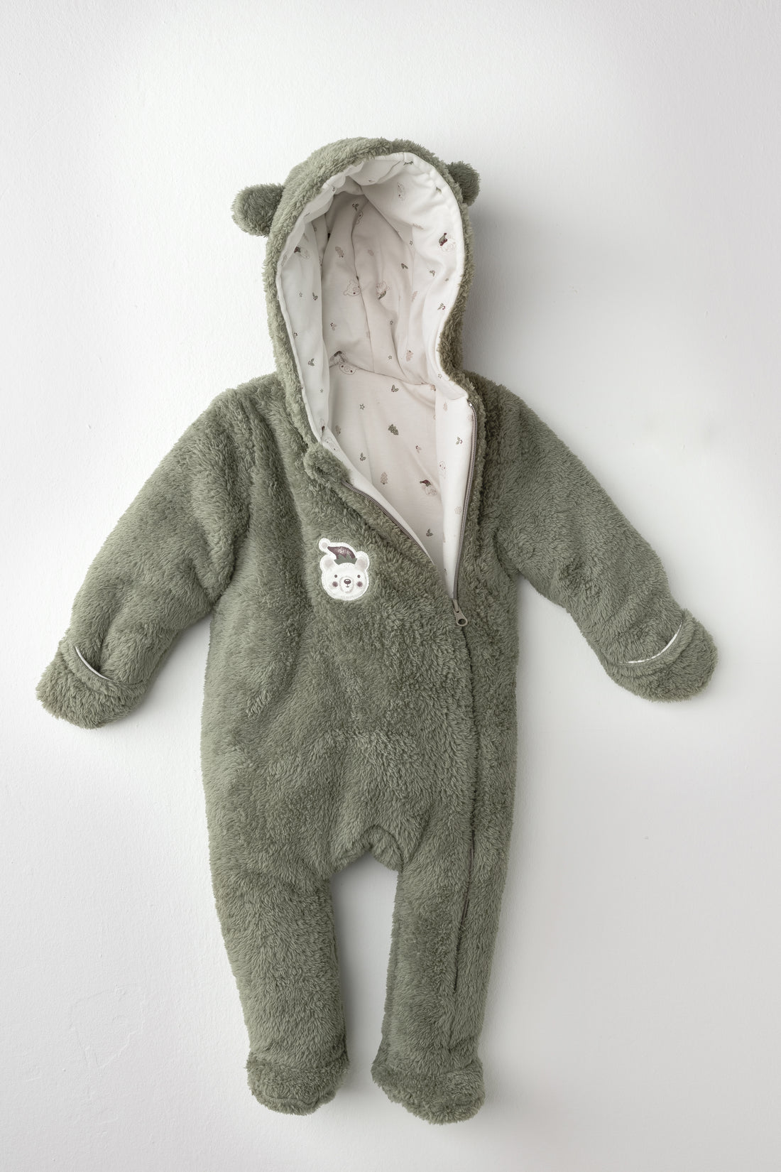 Welsoft, Kışlık, Kapüşonlu Unisex Bebek Tulumu 1-9 Ay