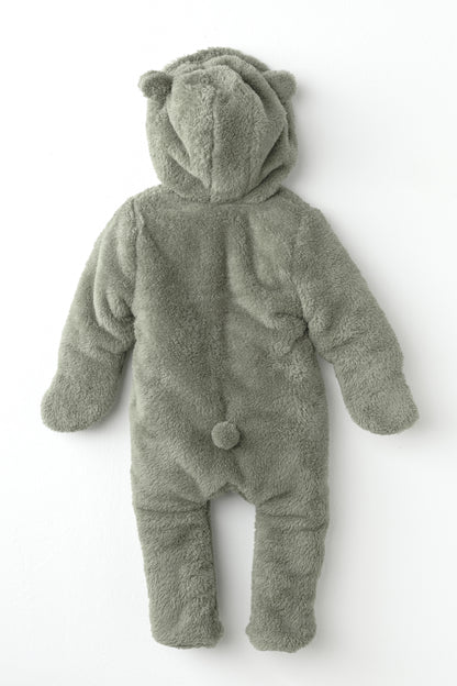 Welsoft, Kışlık, Kapüşonlu Unisex Bebek Tulumu 1-9 Ay