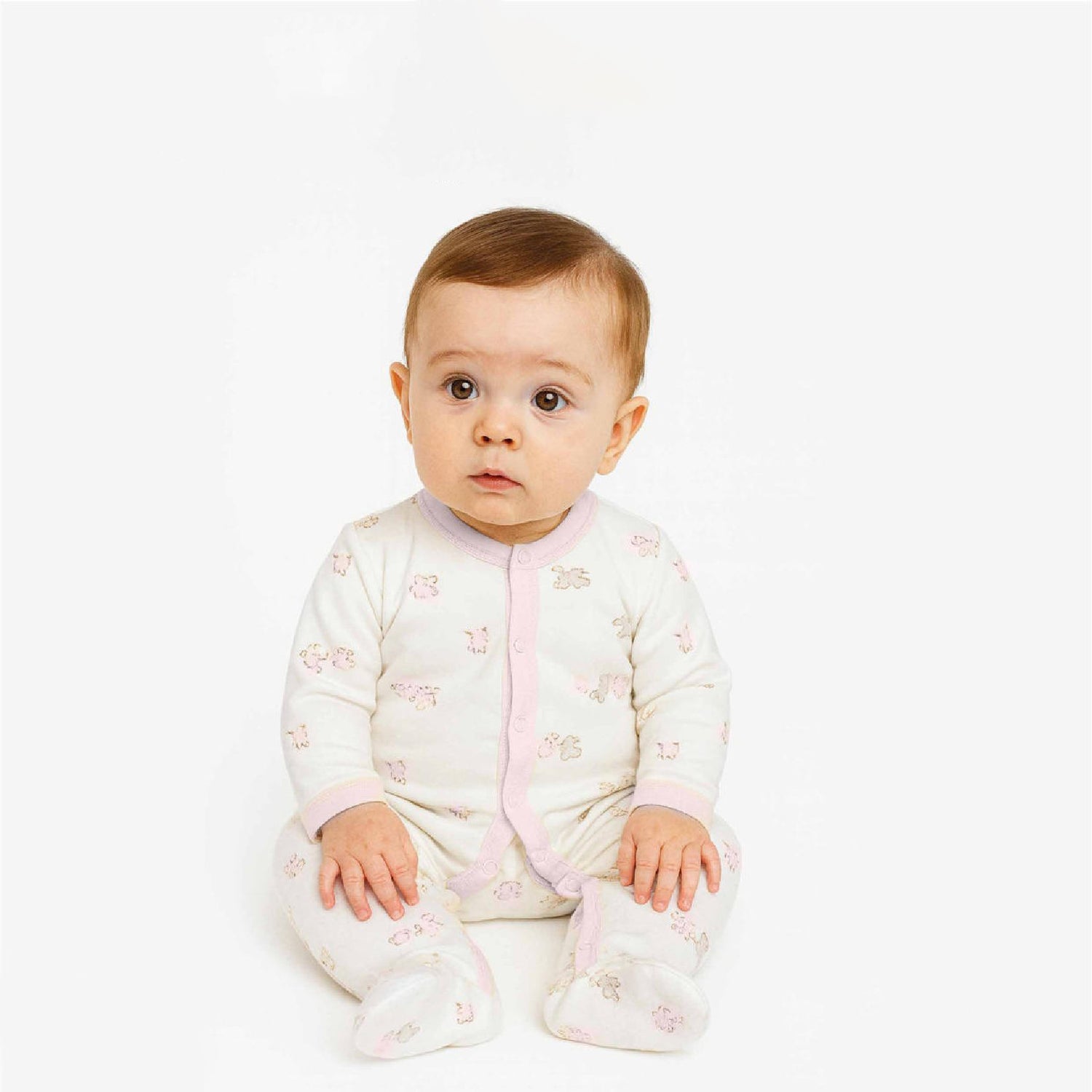 GOTS Organik Pamuk, Unisex Bebek Tulumu, 0-6 Ay