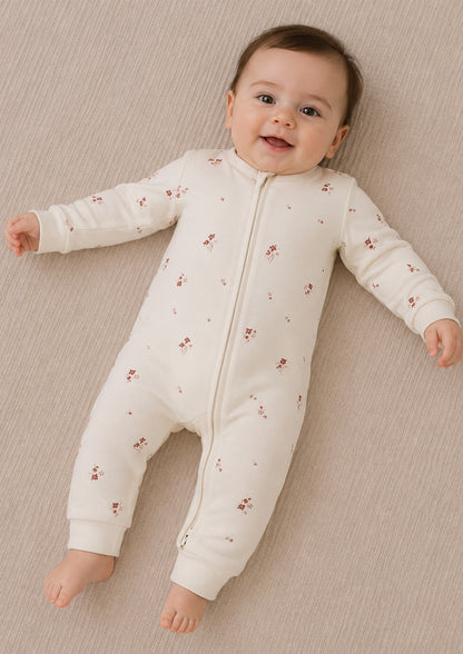 GOTS, % 100 Organik Pamuk, Kız Bebek Uyku Tulumu 1.5 TOG, 12-48 Ay