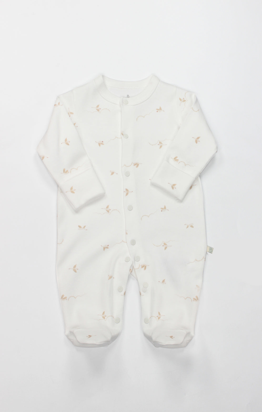 GOTS, Organik Pamuk, Unisex, Yenidoğan Tulum, 0-6 Ay