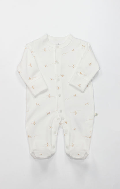 GOTS, Organik Pamuk, Unisex, Yenidoğan Tulum, 0-6 Ay