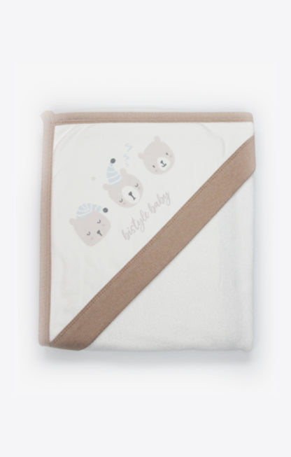 GOTS, Organik Pamuk, Bebek, Yenidoğan Kapüşonlu Havlu,80*90