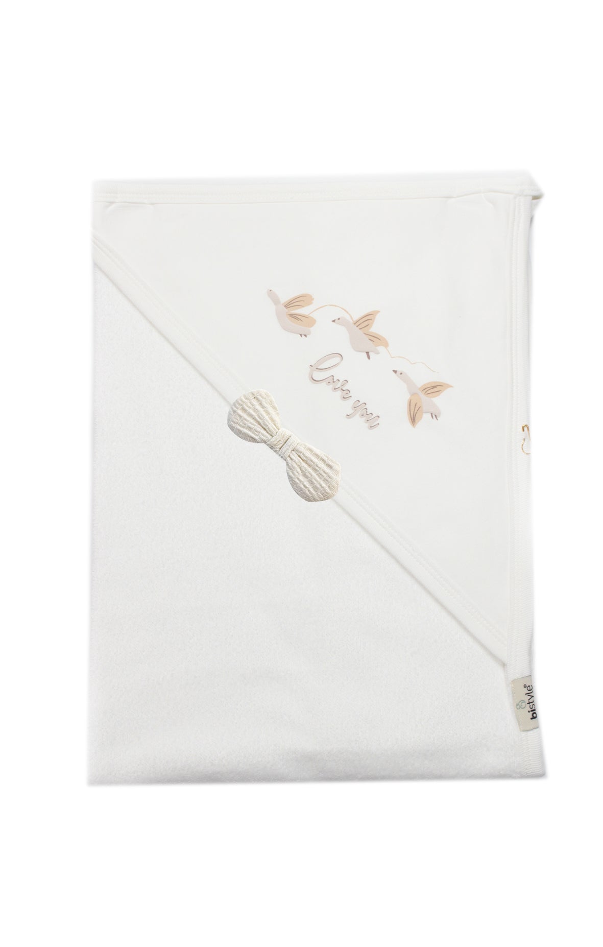 GOTS, Organik Pamuk, Bebek Havlusu, Yenidoğan, 85x90 cm