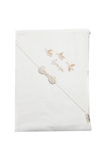 GOTS, Organik Pamuk, Bebek Havlusu, Yenidoğan, 85x90 cm