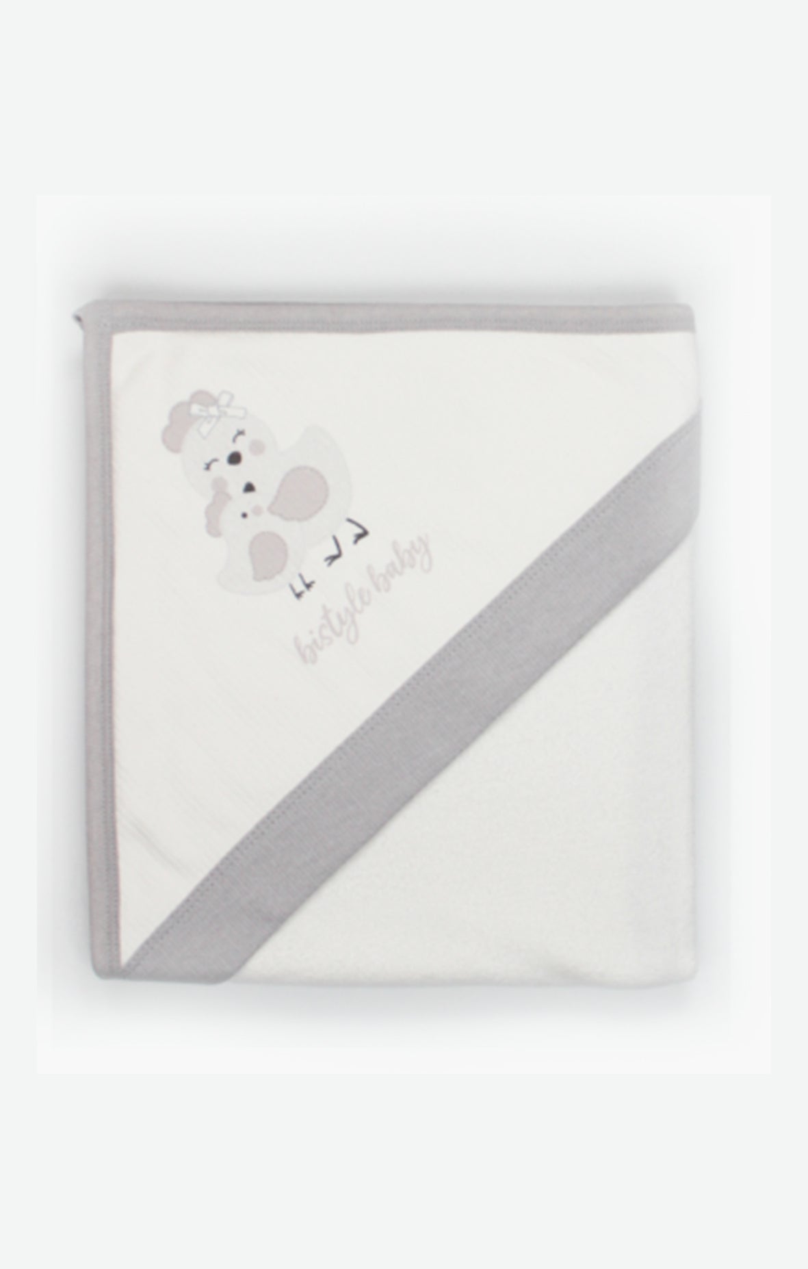 GOTS, Organik Pamuk, Bebek Yenidoğan Kapüşonlu Havlu 80x90 cm