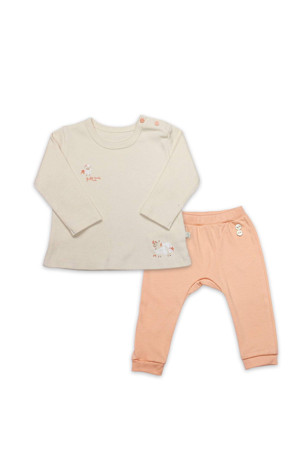 GOTS Sertifikalı Organik İkili Bebek Takımı, 3–18 Ay