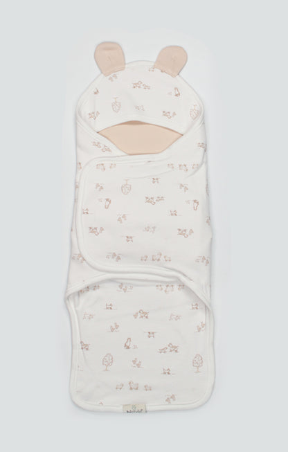 GOTS Sertifikalı Bel Destekli Organik Kundak, 0-3 Ay