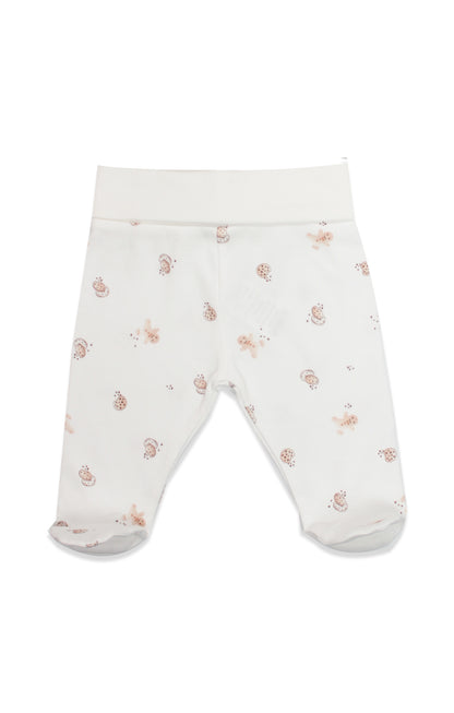 GOTS Sertifikalı Organik  Patikli Bebek Altı, 0–6 Ay