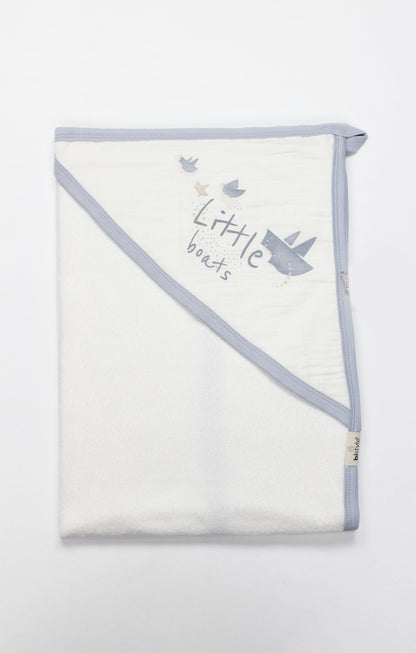 GOTS,Organik Pamuk, Yenidoğan Bebek Havlusu, 85x90 cm