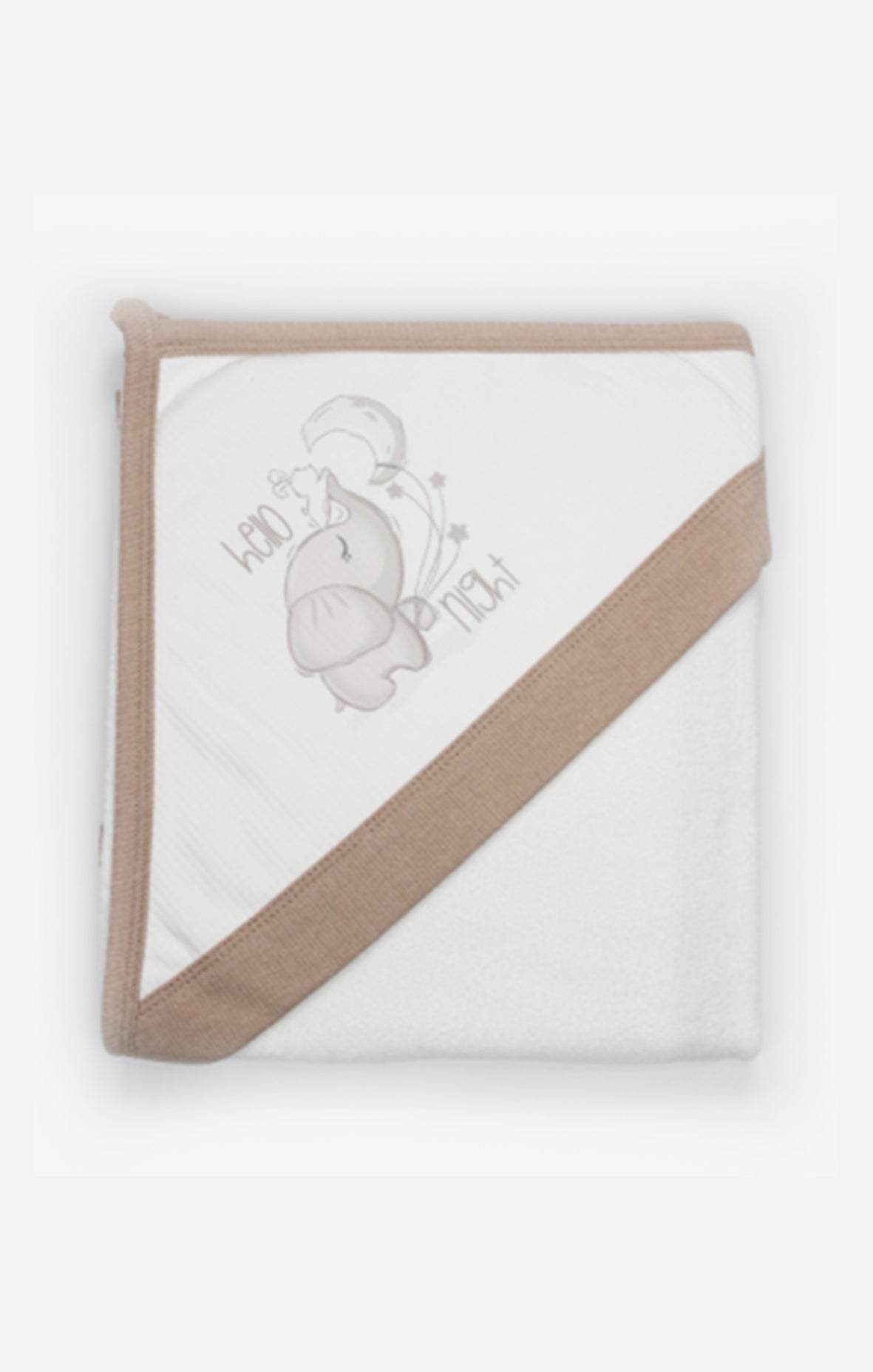 GOTS, Organik Pamuk, Bebek, Yenidoğan Kapüşonlu Havlu 80x90 cm