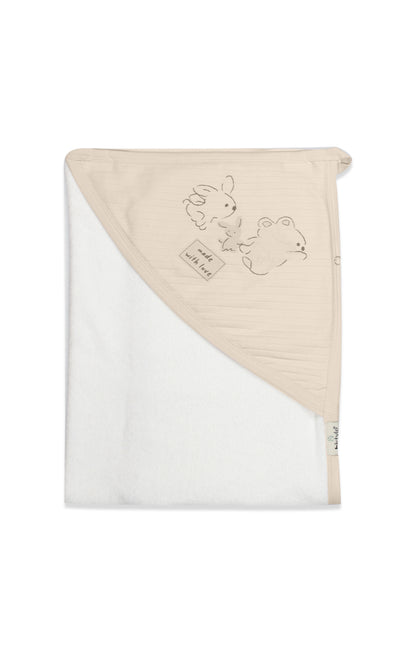 GOTS Sertifikalı Organik Kapüşonlu Bebek Havlusu