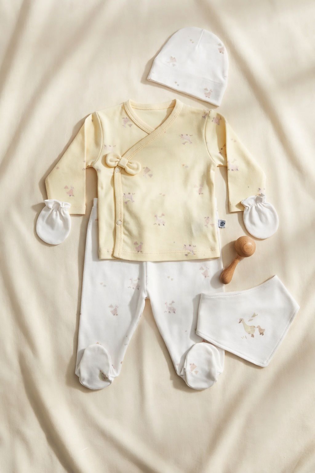 GOTS, Organik  Pamuk, 5’li Hastane Çıkışı, Yenidoğan Takımı, 0-6 Ay