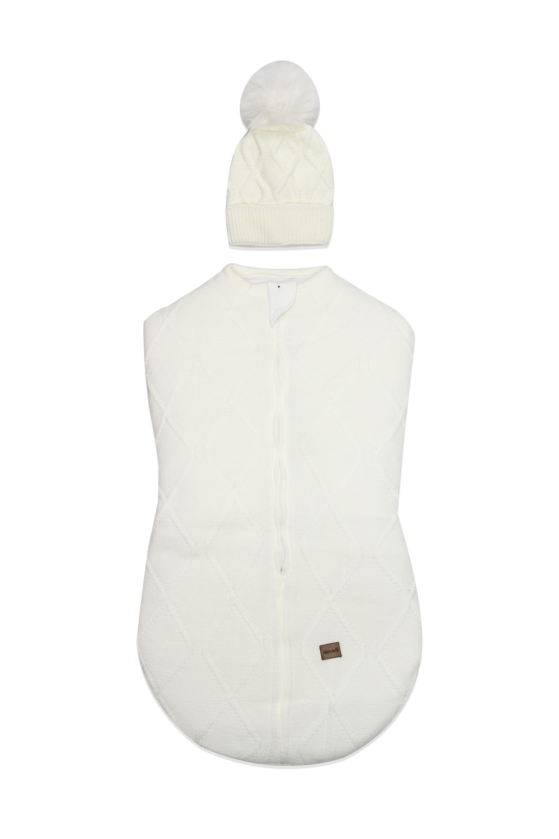 GOTS Sertifikalı Organik Triko Kundak &amp; Şapka Seti