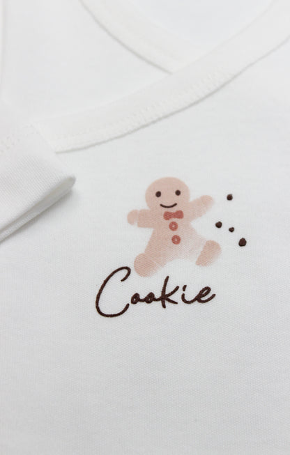 GOTS Sertifikalı Organik Pamuk Kruvaze Body, 0–6 Ay