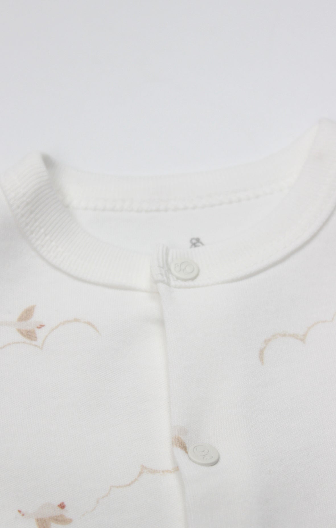 GOTS, Organik Pamuk, Unisex, Yenidoğan Tulum, 0-6 Ay